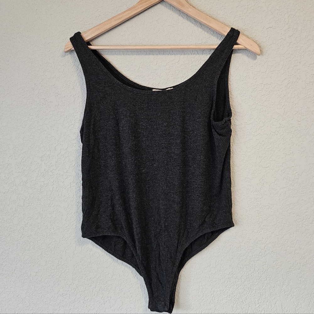 Miakoda Charcoal Bamboo Bodysuit - Plus Size 3XL - Sustainable & Soft